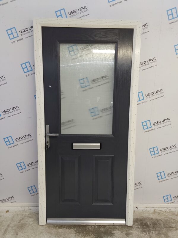 Brand New Slate Grey Composite Front Door 1000mm x 2080mm C1ND26