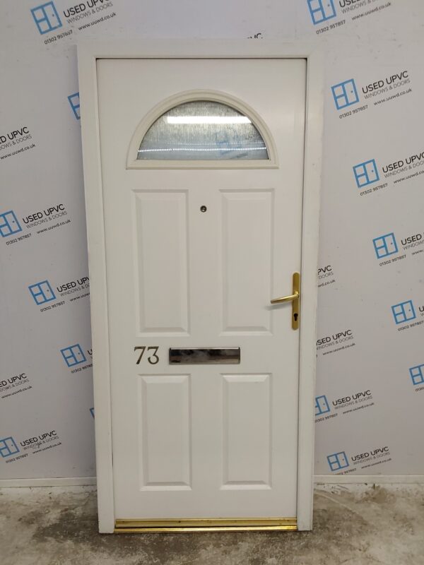 Used White Composite Front Door 935mm x 2045mm 0706