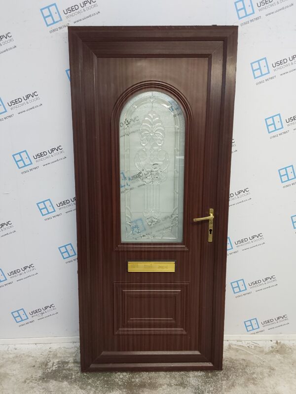 Used White Upvc Front Door 900mm x 2050mm 0174