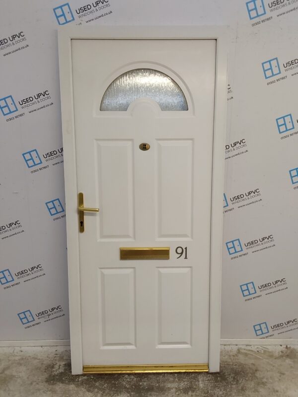 Used White Composite Front Door 925mm x 2055mm 0079