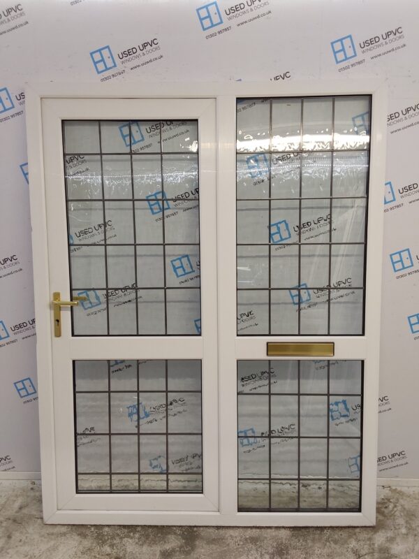 Used White Upvc Front Door And Side Panel 1565mm x 2025mm DS020