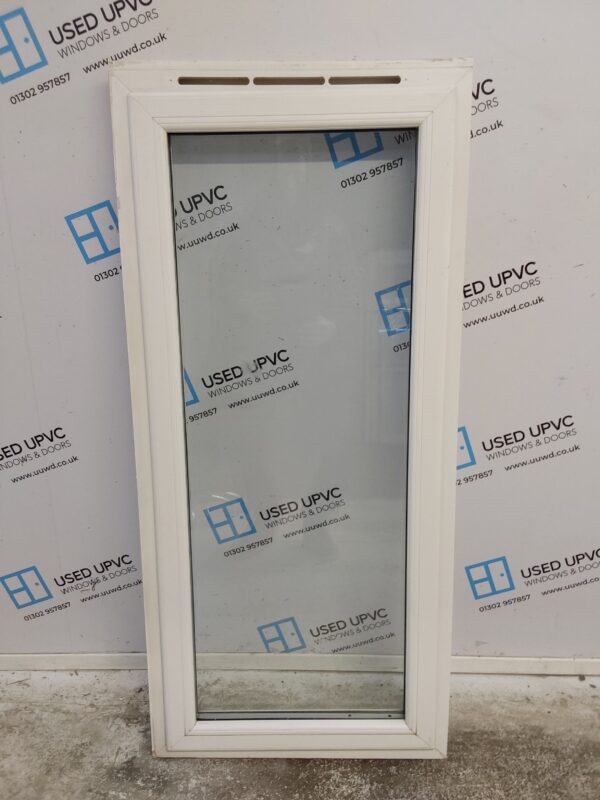 Used White Upvc Window 595mm x 1305mm (reduce  to 1290mm) W0334