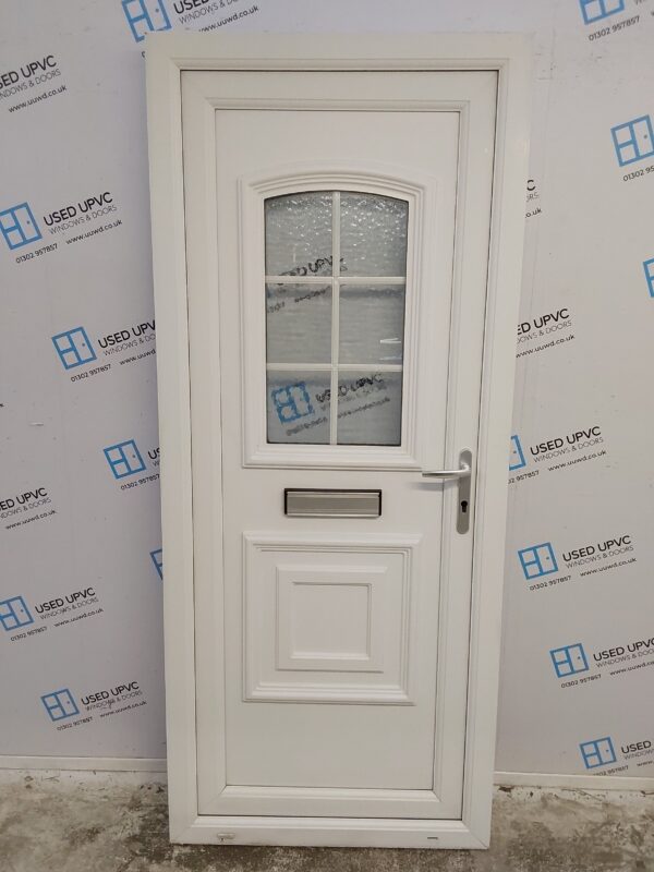 Used White Upvc Front Door 875mm x 2060mm 0357