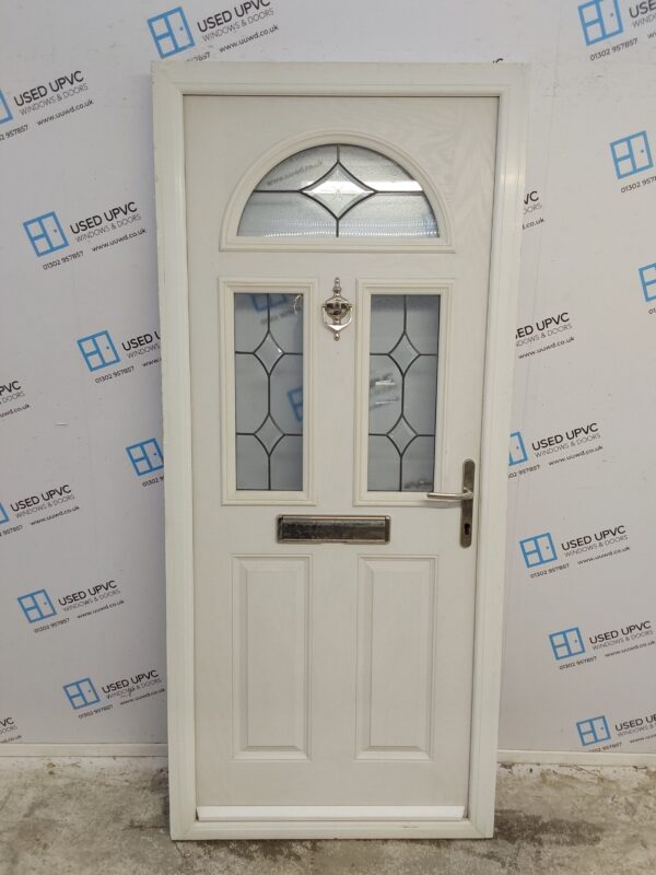 Used White Composite Front Door 910mm x 2045mm 0640