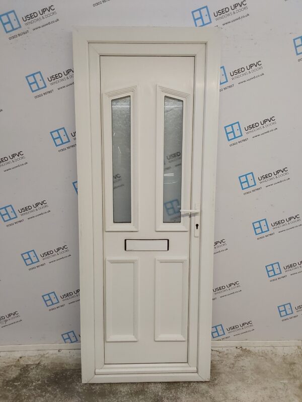 Used White Upvc Front Door 800mm x 2090mm 0149