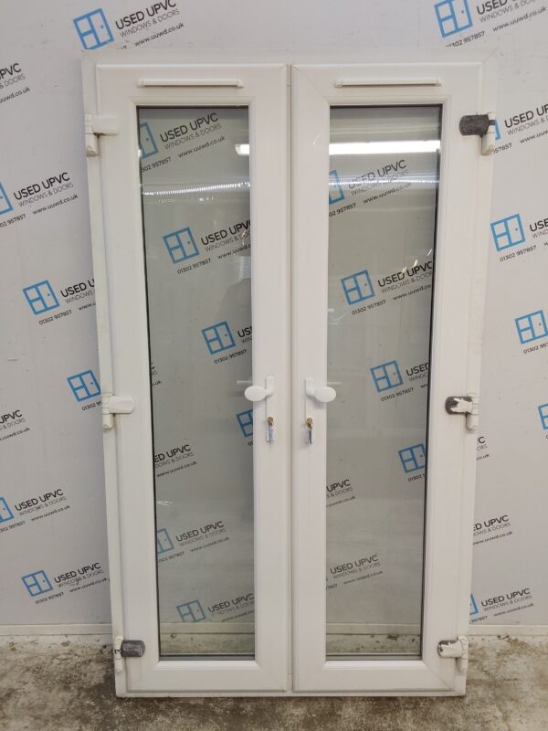 Used White Upvc French Doors 1190mm x 2060mm EA1