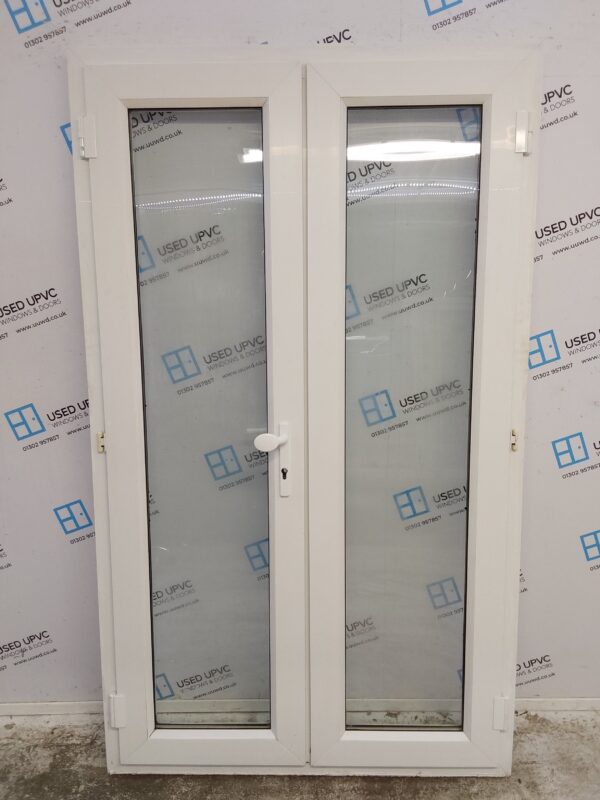 Used White Upvc French Doors 1190mm x 2020mm EA4