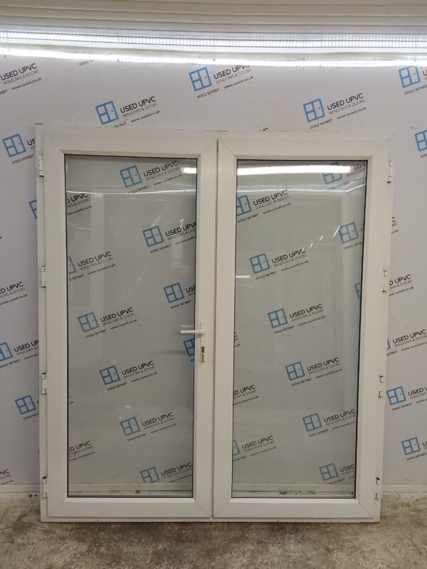 Used White Upvc French Doors 1800mm x 2050mm EA19