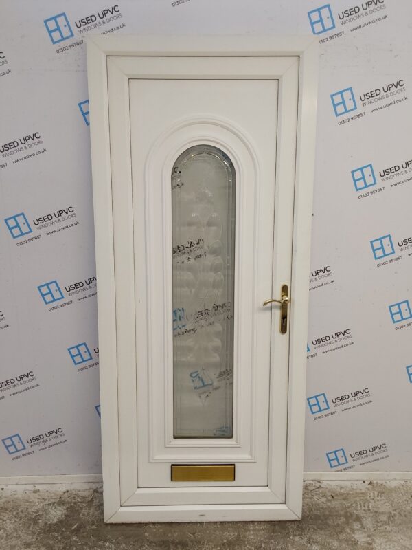 Used White Upvc Front Door 905mm x 2080mm 0462