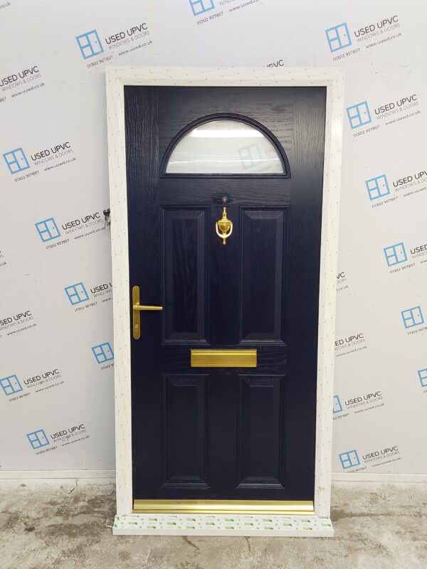 Brand New Dark Blue Composite Front Door 995mm x 2030mm C1ND42