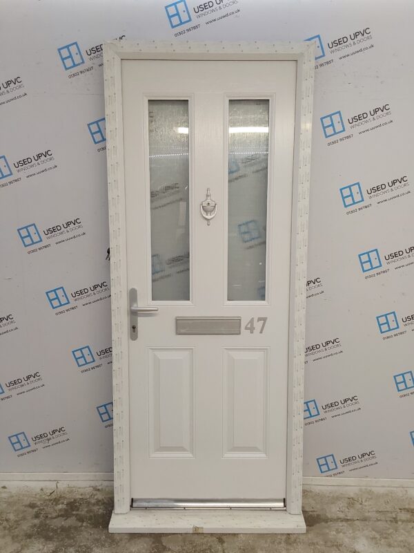 Brand New White Composite Front Door 895mm x 2170mm C1ND50