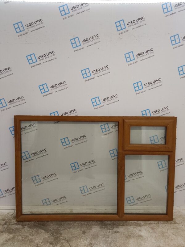 Used Oak Upvc Window 1800mm x 1210mm C7W04