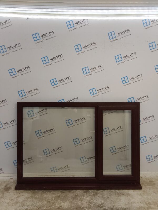 Used Rosewood Upvc Window 1790mm x 1220mm C7W12