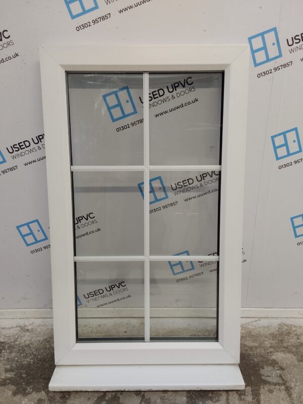 Used White Upvc Window 630mm x 1070mm W0080