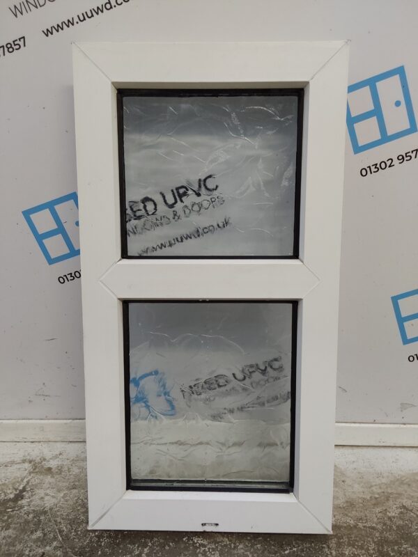 Used White Upvc Window 345mm x 655mm W0183