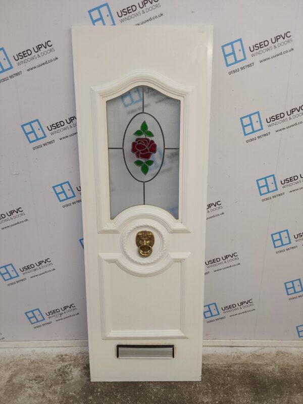 Used White Upvc Front Door Panel 610mm x 1790mm x 28mm UFDP0008