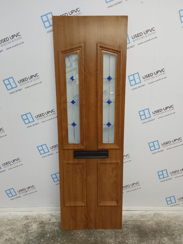 Used Oak Upvc Front Door Panel 571mm x 1843mm x 28mm UFDP0011