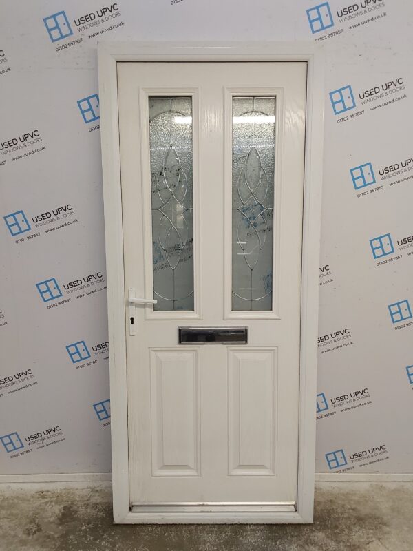 Used White Composite Front Door 900mm x 2055mm C9D74