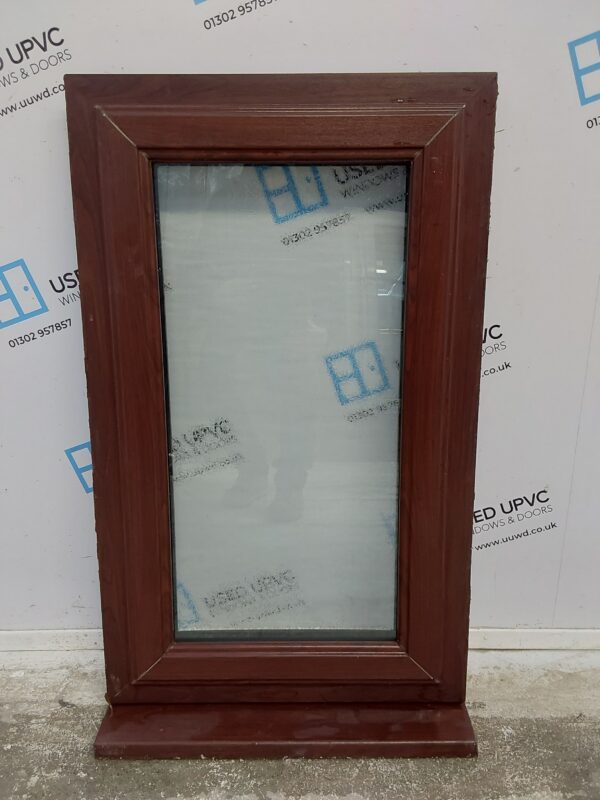 Used Rosewood Upvc Window 615mm x 1030mm C4W026