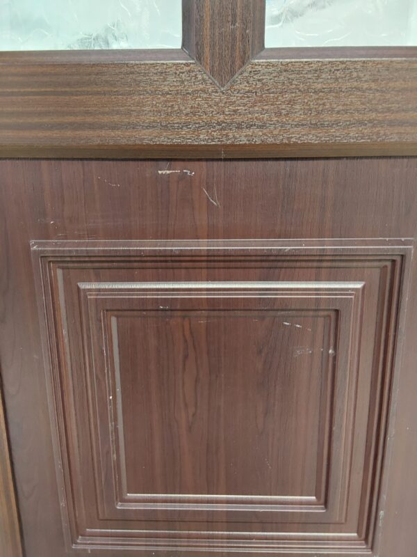 Used Woodgrain Upvc Back Door 895mm x 2040mm 0713 - Image 7