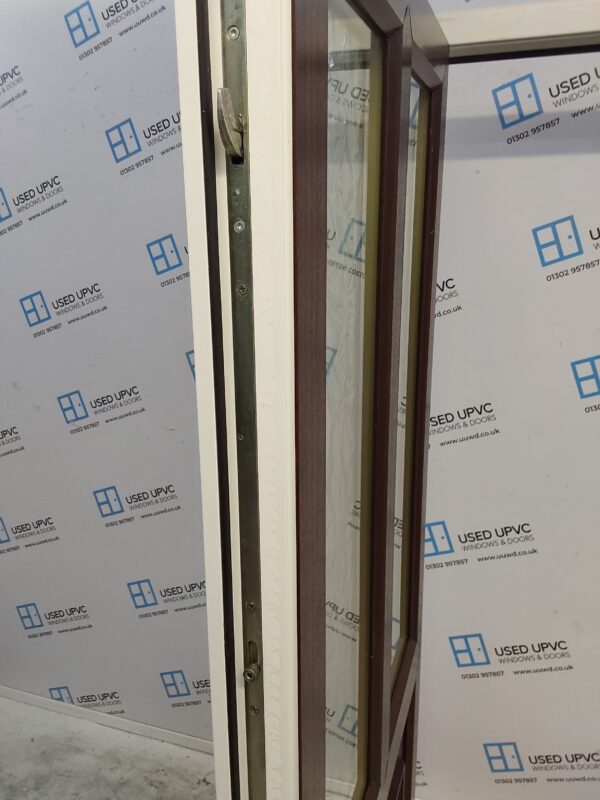 Used Woodgrain Upvc Back Door 895mm x 2040mm 0713 - Image 4