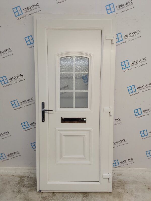 Used White Upvc Front Door 925mm x 2100mm 0637 - Image 2