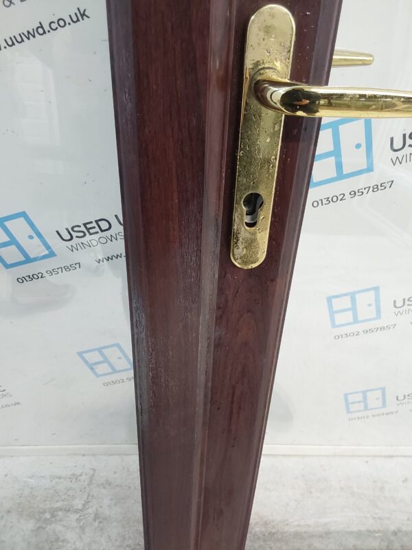 Used Rosewood Upvc Full Glass Door And Side Panels 2180mm x 2075mm DS002 - Image 8