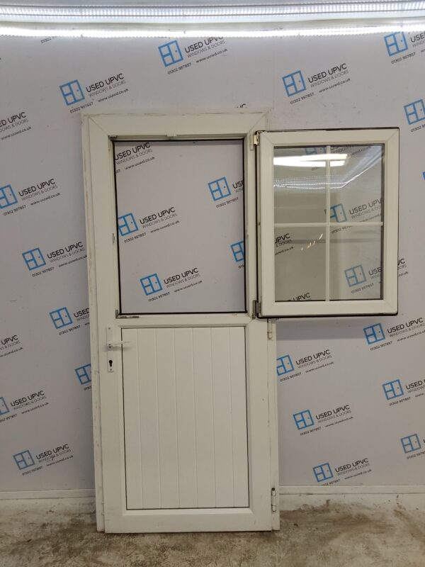 Used White Upvc Stable Door 900mm x 2045mm 0028 - Image 2