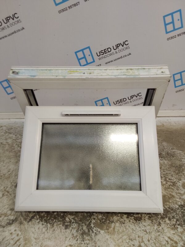 Used White Upvc Window 600mm x 470mm (reduce to 455mm) W0268 - Image 3