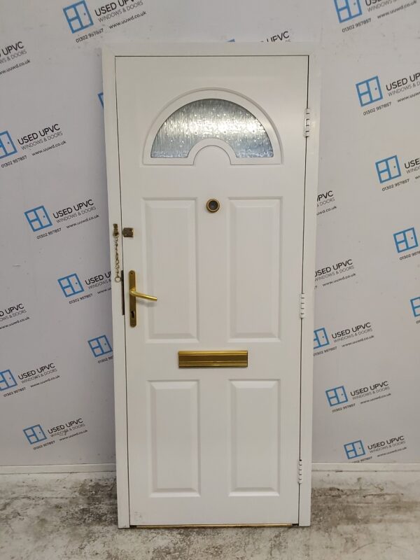 Used White Composite Front Door 850mm x 2035mm 0827 - Image 2