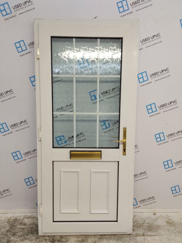 Used White Upvc Front Door 930mm x 2040mm 0525 - Image 2