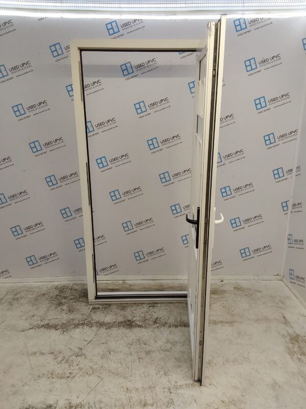 Used White Upvc Front Door 960mm 2105mm 0010 - Image 3