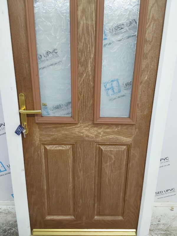 Used Brown Composite Back Door 925mm x 2005mm 0032 - Image 7