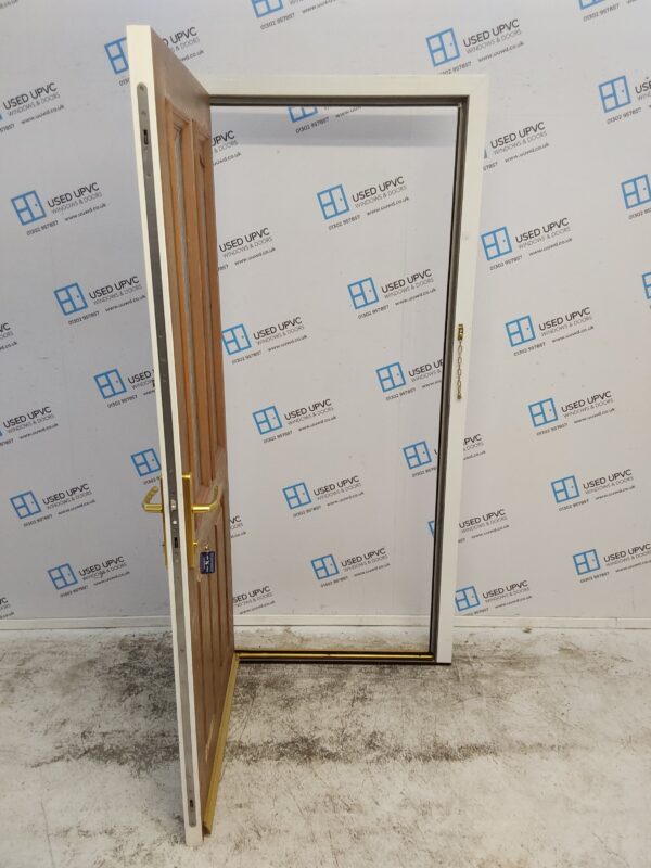 Used Brown Composite Back Door 925mm x 2005mm 0032 - Image 3