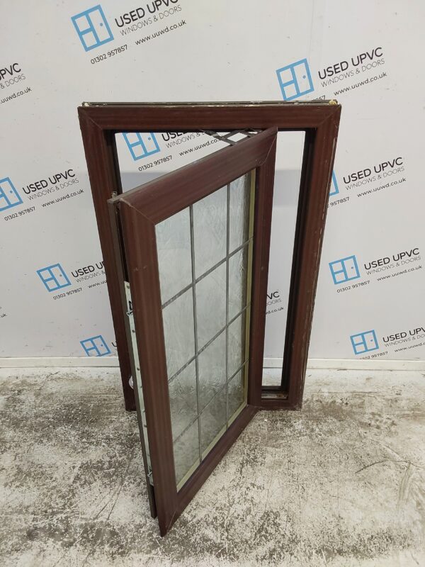 Used Woodgrain Upvc Window 620mm x 1025mm C2078 - Image 2