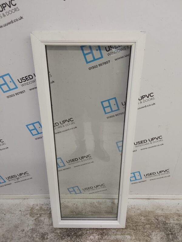 Used White Upvc Window 520mm x 1300mm C2B086 - Image 2