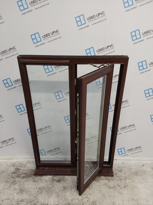 Used Woodgrain Upvc Window 920mm x 1340mm (Reduce To 1320mm) C5019 - Image 2