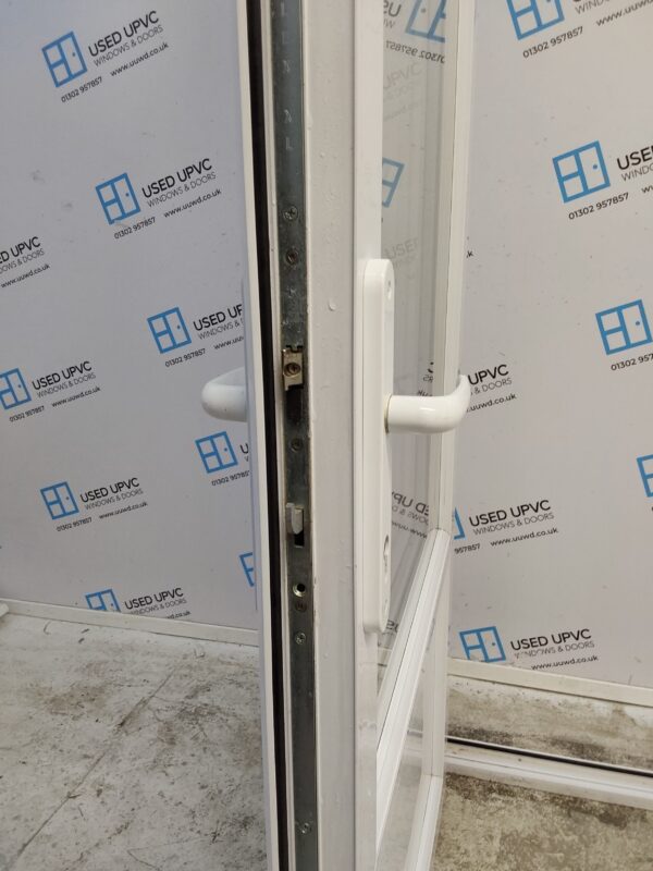 Used White Upvc Back Door (Outwards Opening) 900mm x 2080mm 0671 - Image 4