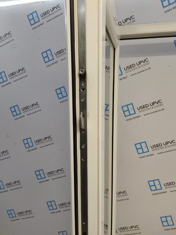 Used White Upvc Full Glass Door 925mm x 2050mm 0561 - Image 3