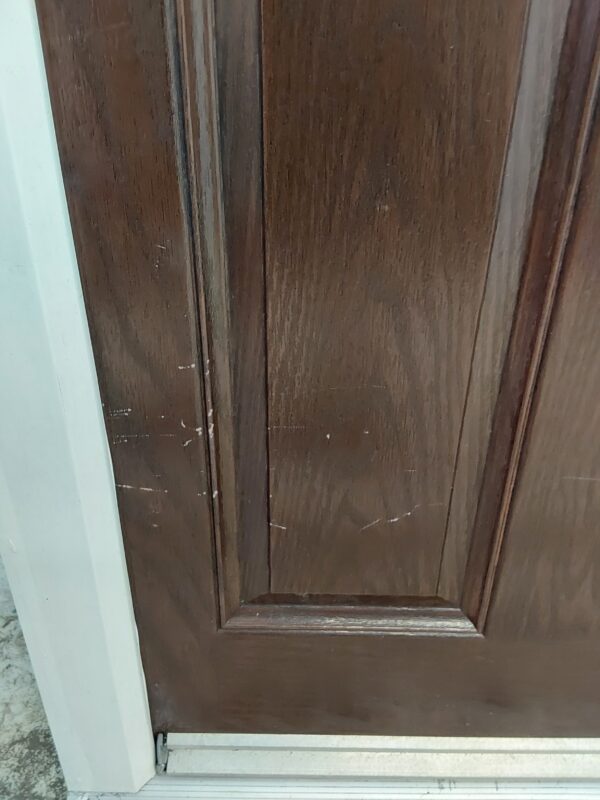 Used Brown Composite Back Door 850mm x 2040mm 0502 - Image 9