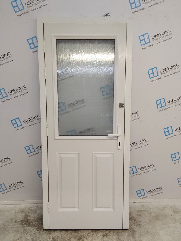 Used Brown Composite Back Door 850mm x 2040mm 0502 - Image 2