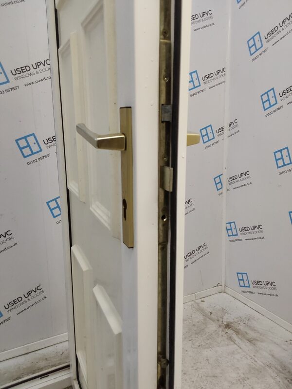 Used White Upvc Back Door 915mm x 2020mm (Reduce To 895mm) 0486 - Image 5