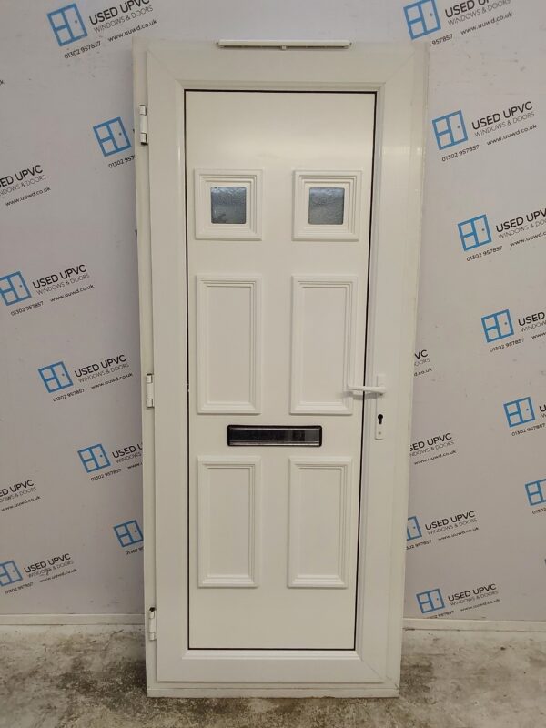 Used White Upvc Front Door 855mm x 2080mm 0403 - Image 2