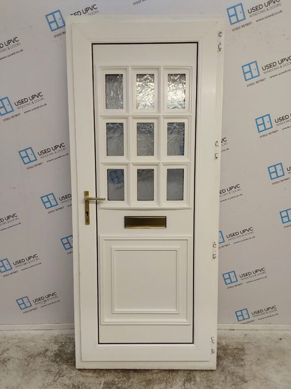 Used White Upvc Front Door 900mm x 2140mm 0320 - Image 2