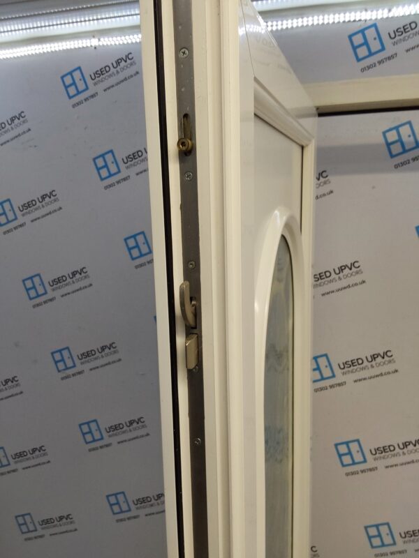 Used White Upvc Front Door 925mm x 2060mm (Reduce To 865mm) 0050 - Image 4