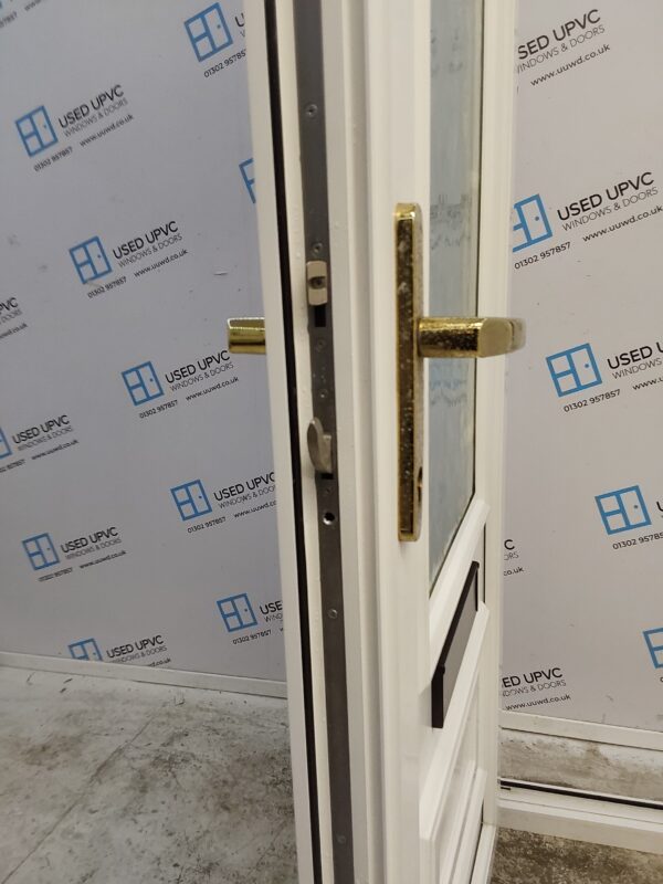 Used White Upvc Front Door 925mm x 2060mm (Reduce To 865mm) 0050 - Image 5