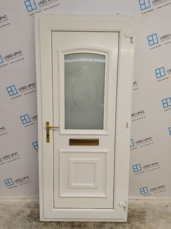 Used White Upvc Front Door 920mm x 2055mm C7D002 - Image 2