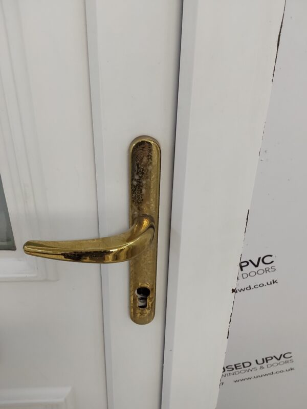 Used White Upvc Front Door 870mm x 2055mm C7D019 - Image 9