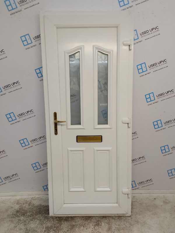 Used White Upvc Front Door 870mm x 2055mm C7D019 - Image 2