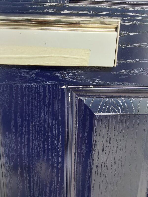 Brand New Dark Blue Composite Front Door 970mm x 2135mm (Reduce to 2125mm) ND47 - Image 8